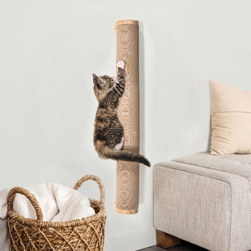 Ascentials by FurHaven Moonbeam Path Wall-Mounted Corrugated Cat Scratcher (32”)