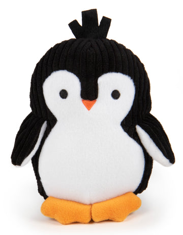 Penguin Silent Squeak Soft Plush Chew Guard Dog Toy, Medium